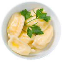 Вареники с начинкой из твердого сыра и картофеля