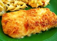 Запеченная камбала с сыром и майонезом