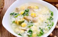 Суп из шпината и бараньего гороха