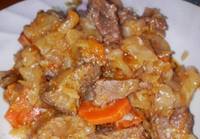 Тушеная капуста со свининой в мультиварке