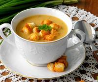 Суп со сливочным сыром и чечевицей