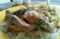 Тушеное мясо по-домашнему со сметаной и горчицей