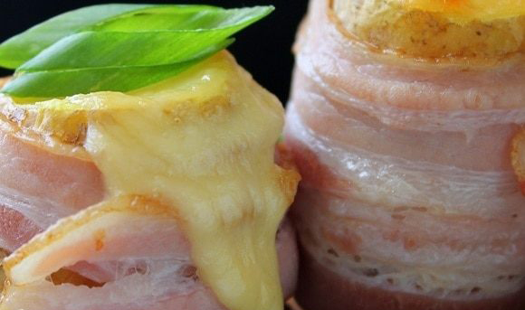 Запеченный картофель с беконом