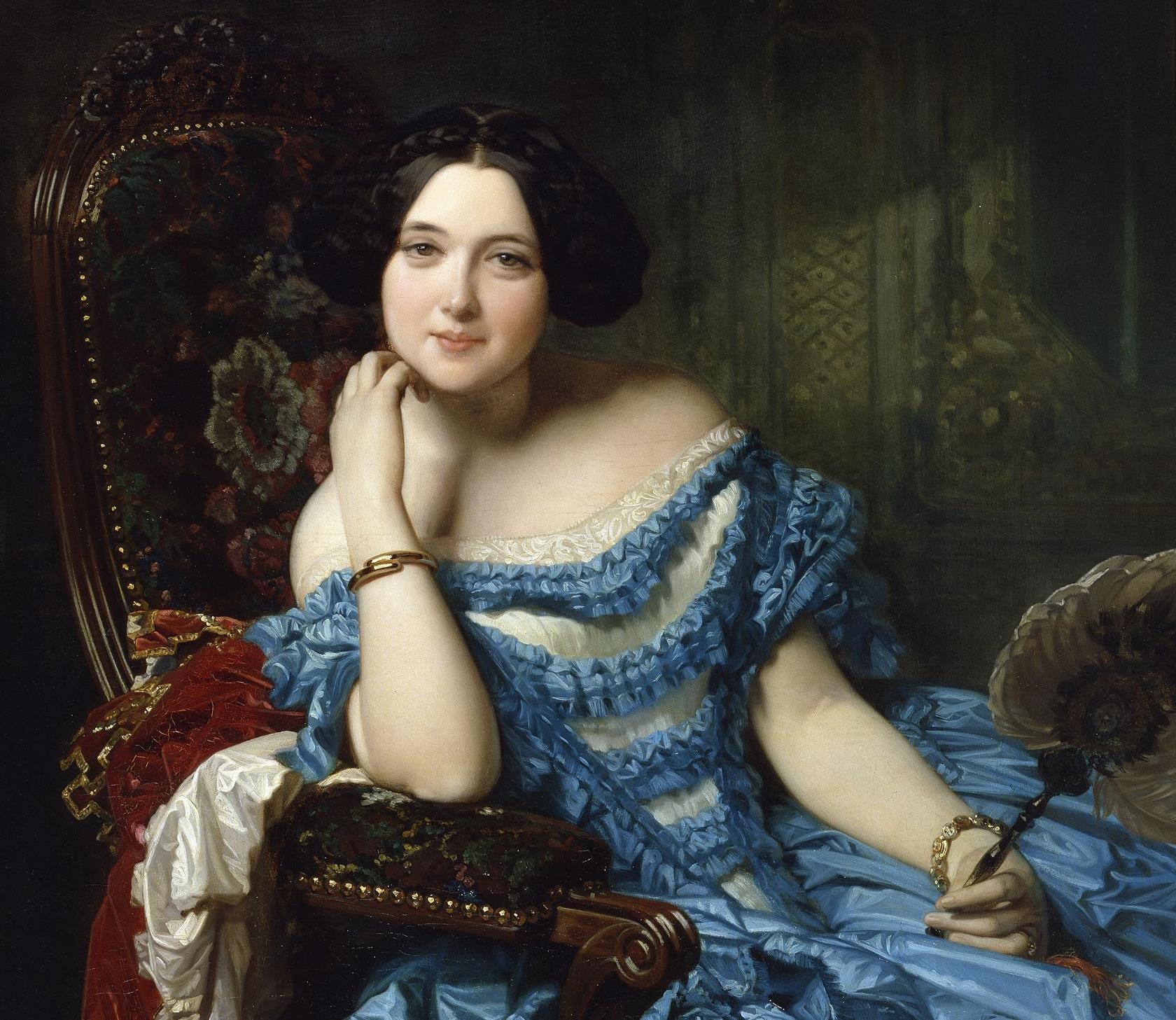 Амалия де Льяно и Дотрес, графиня Вильчес. Художник Federico de Madrazo y Kuntz (1815-1894).