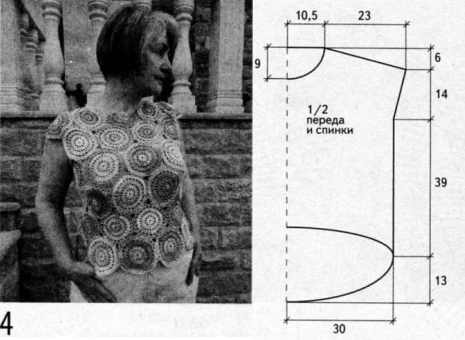 Кофта и платье кружочками Автор-Рита Кожан -3