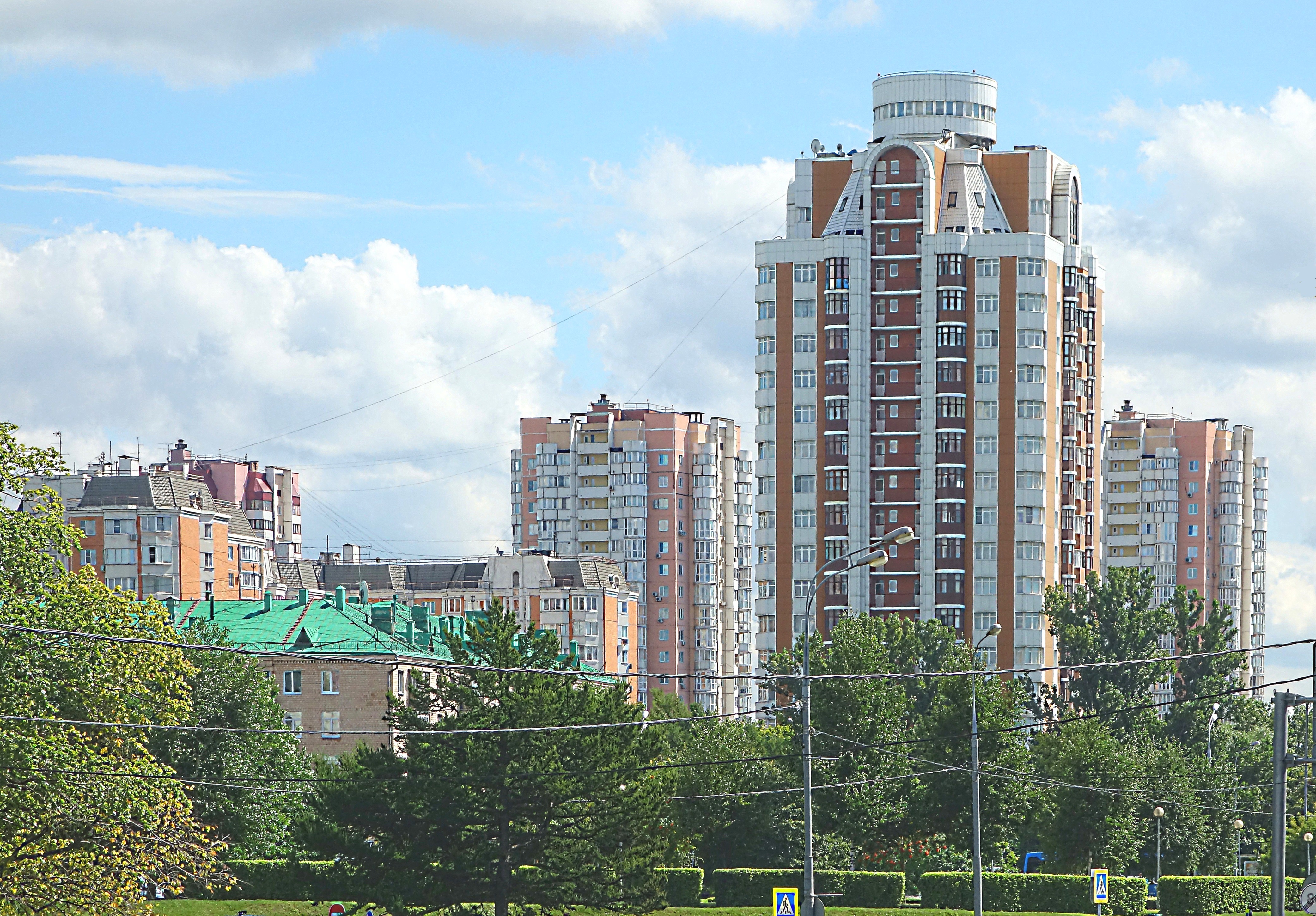 Здания на Кутузовском пр. около Рублёвского шоссе. Фото Морошкина В.В.
