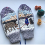 Варежки с пейзажем 1