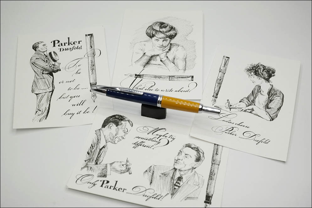 Parker Duofold vintage advertising fantasy. Lenskiy.org