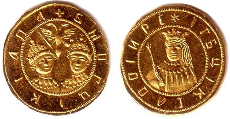 Petr I and Ivan V coin Petr I and Ivan V coin