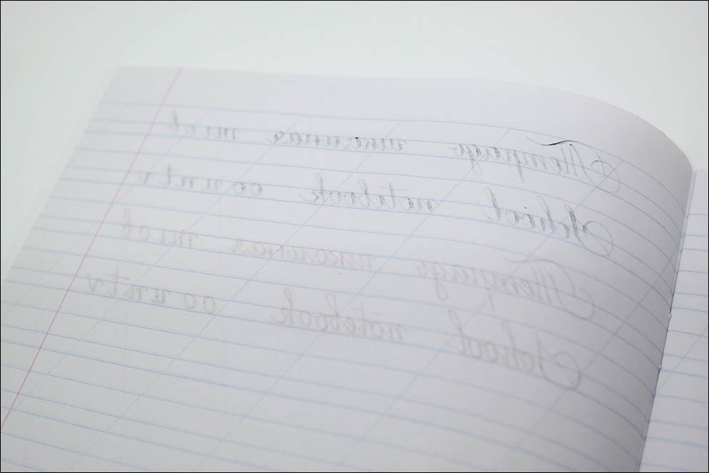 School notebooks ink-paper test 2020. Lenskiy.org