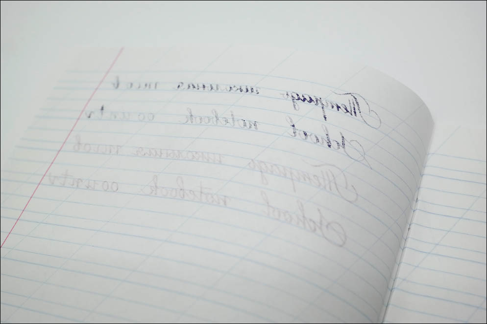 School notebooks ink-paper test 2020. Lenskiy.org