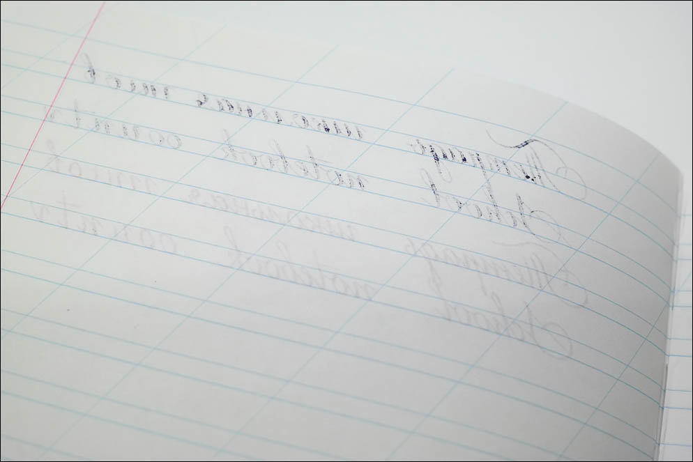 School notebooks ink-paper test 2020. Lenskiy.org