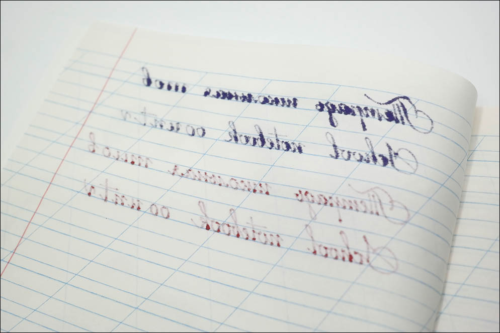 School notebooks ink-paper test 2020. Lenskiy.org