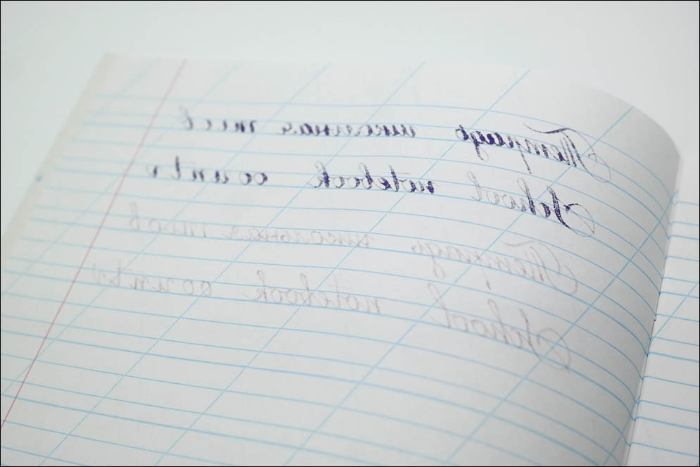 School notebooks ink-paper test 2020. Lenskiy.org