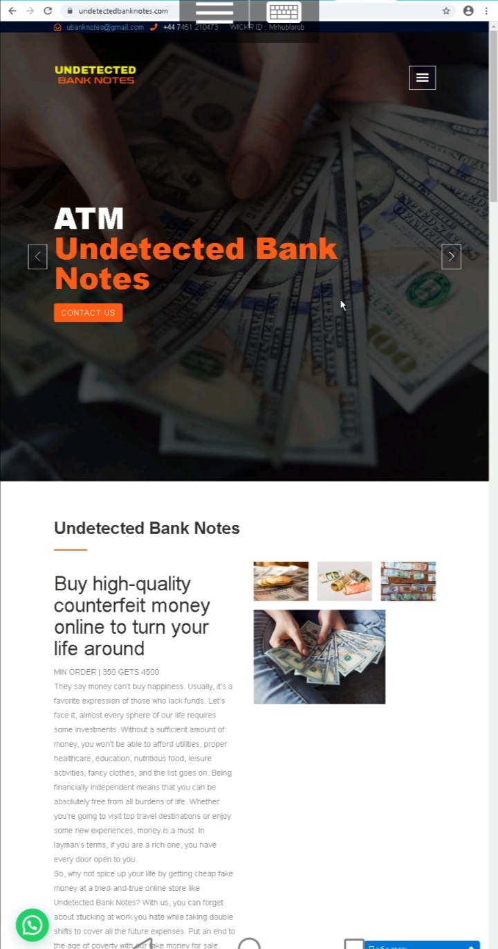 undetected banknotes com Proof Abuse