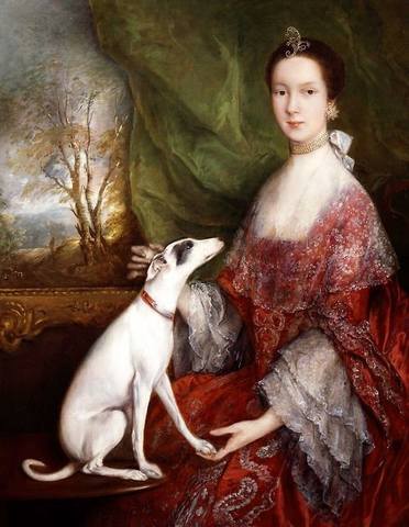 Portrait of Elizabeth Jackson, Mrs Morton Pleydell, by Thomas Gainsborough, 1760.г. Portrait of Elizabeth Jackson, Mrs Morton Pleydell, by Thomas Gainsborough, 1760.г.