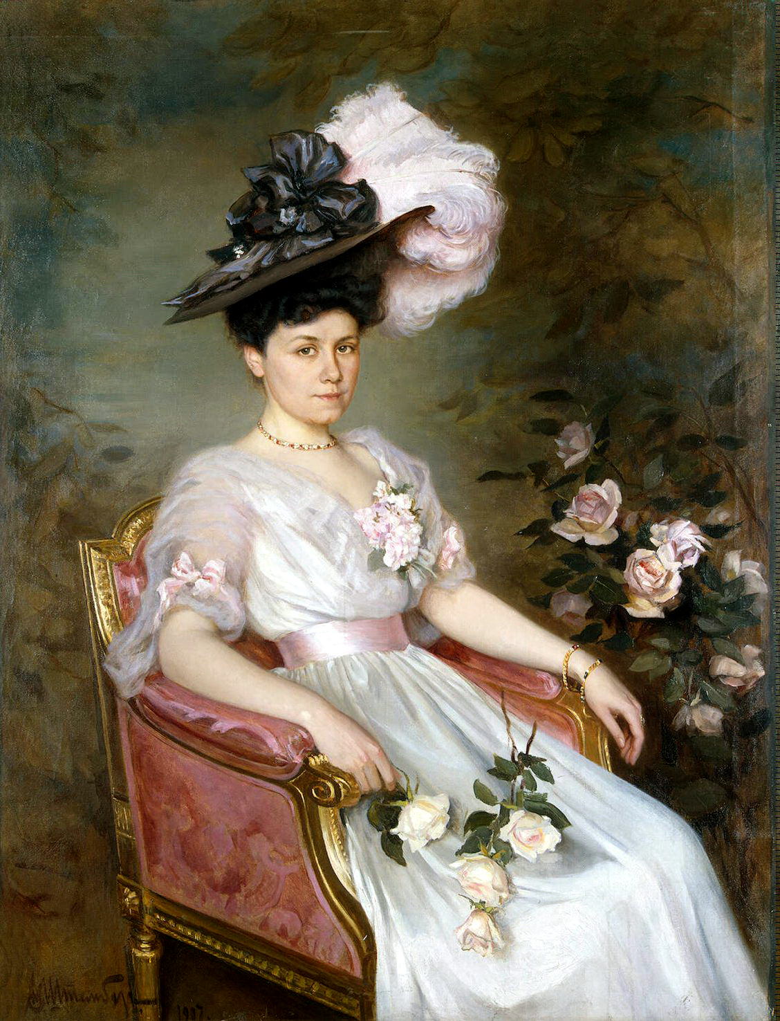 Виктор Карлович Штемберг (1863-1921)-Портрет Софьи Михайловны Раевской.