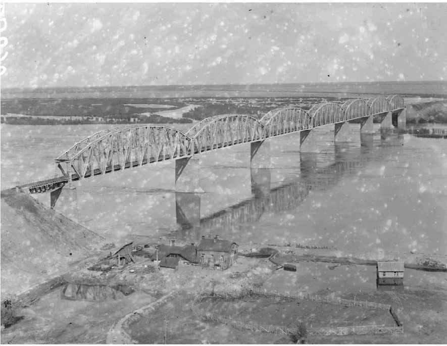 Barnaul. Big bridge over the Ob. 1919