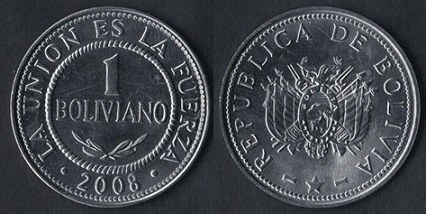 Боливия 1 боливано 2004