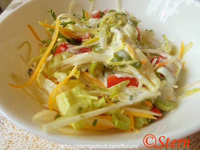 Салаты с капустой кольраби, 11 рецептов — Рецепты салатов