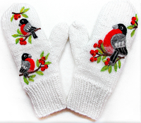 Варежки с птицами 2