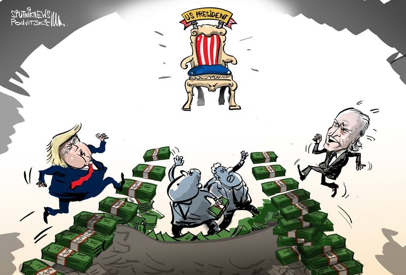 карикатура карикатура на выборы в США