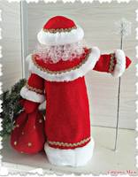 Дед Мороз (чехол на бутылку) от Светланы Орлик. 1.12.20 32261454_s