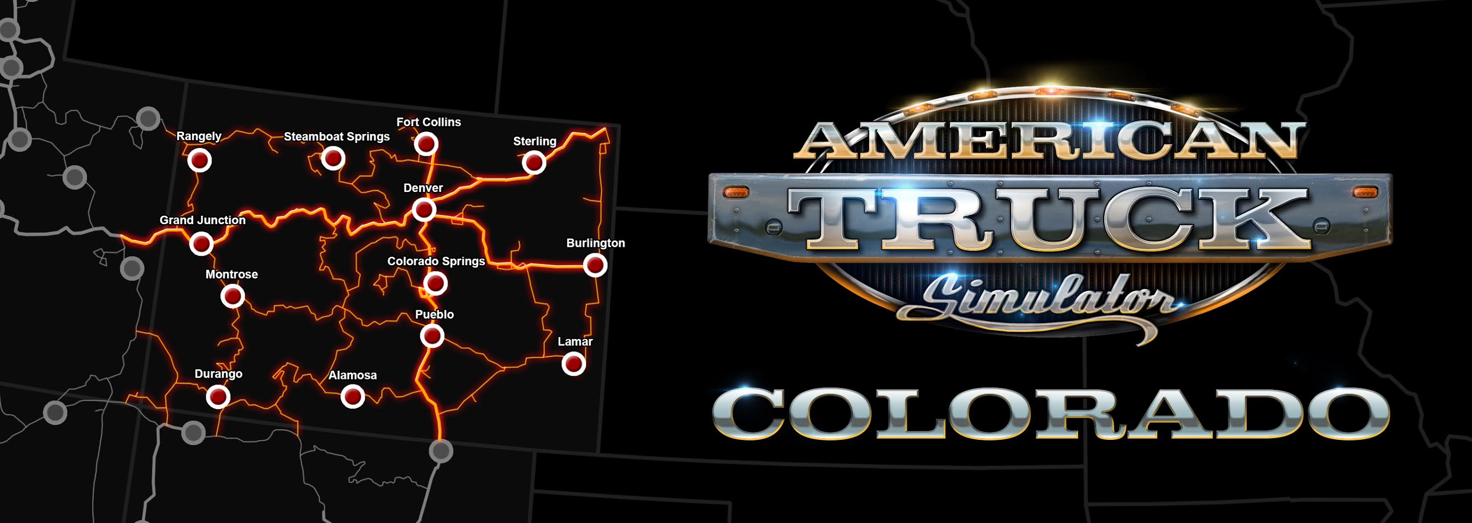 Colorado Road map small