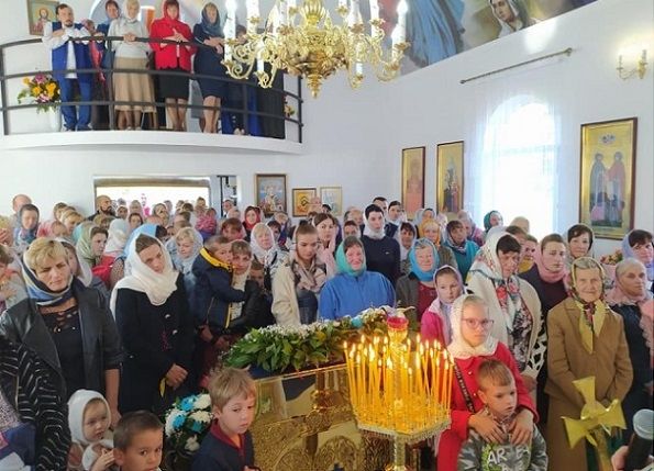 Освящение нового храма села Мызово