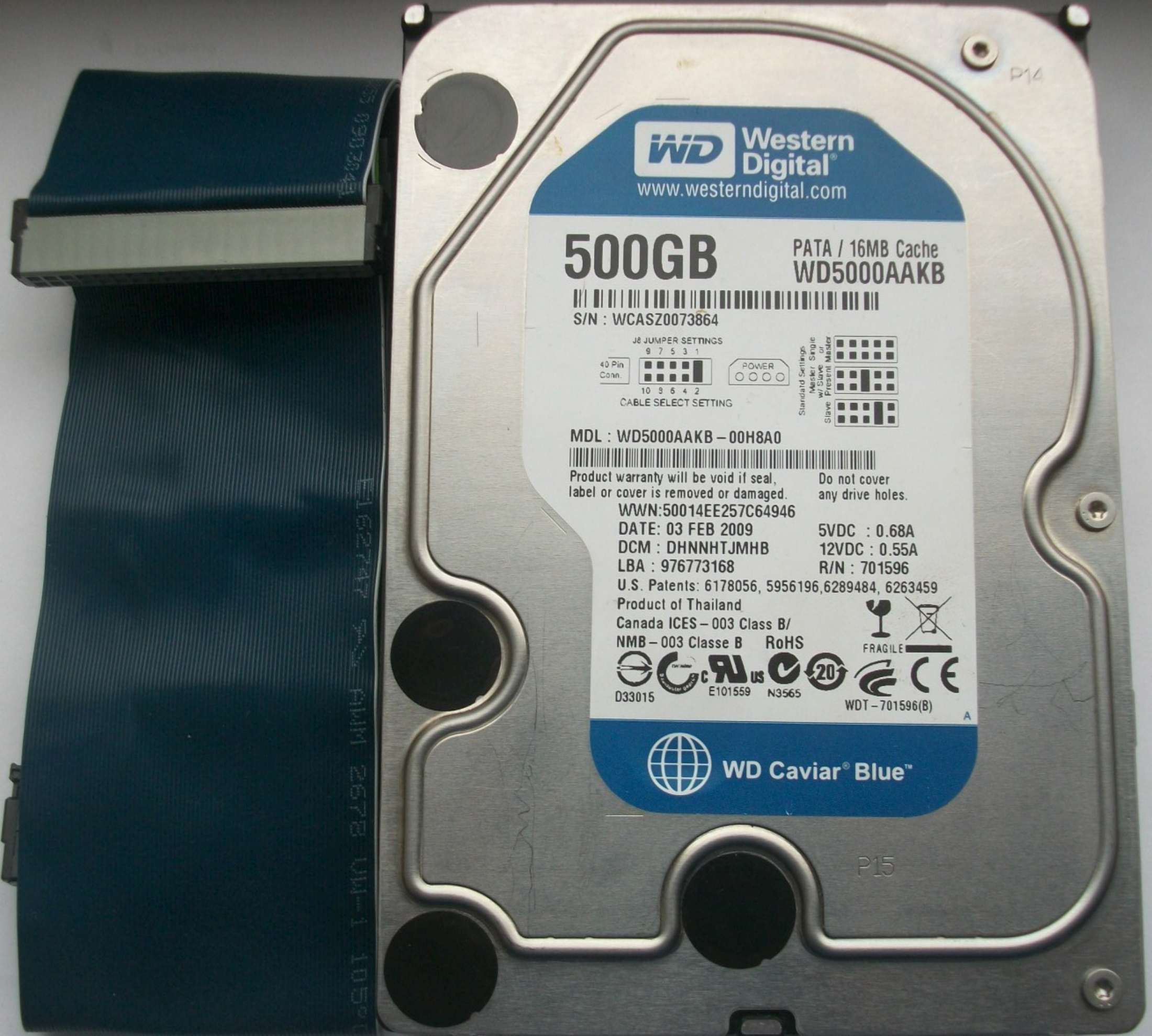 Жёсткий диск Western Digital 500Gb-1-2200