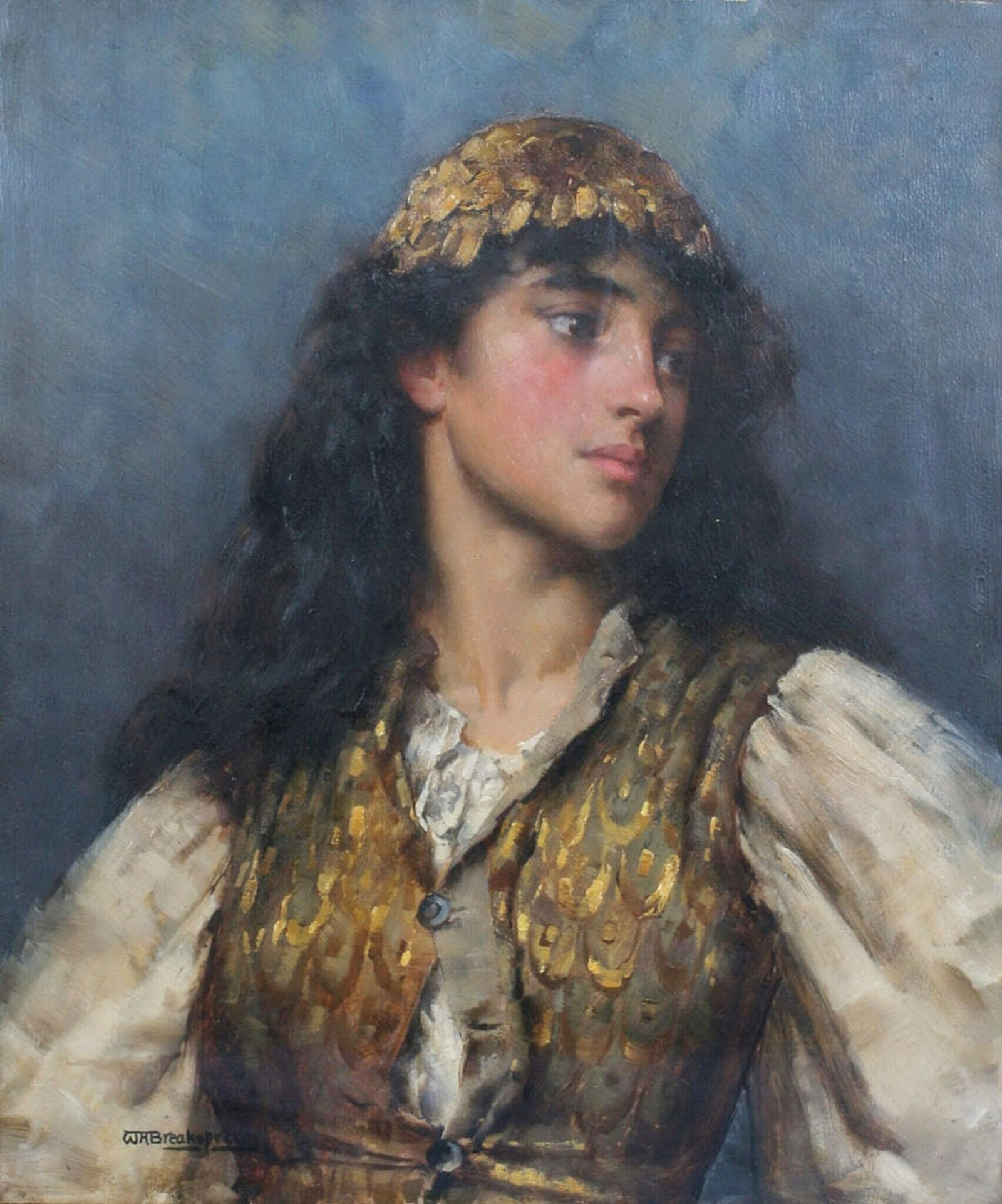 William A. BREAKSPEARE (1855-1914)The Gypsy Girl - Catherine La Rose