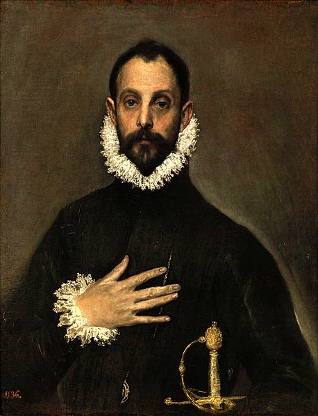 El caballero de la mano en el pecho El Greco del Prado wiki