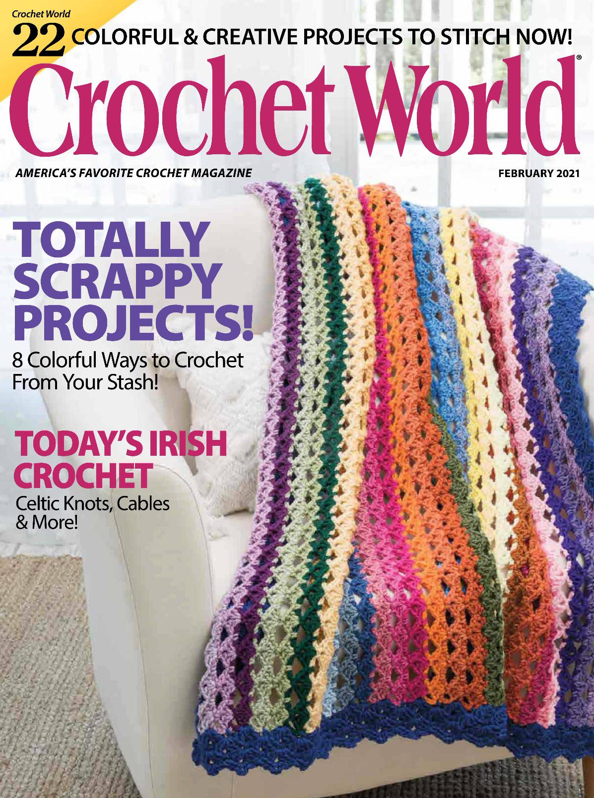 Журнал по вязанию крючком Crochet World — February 2021