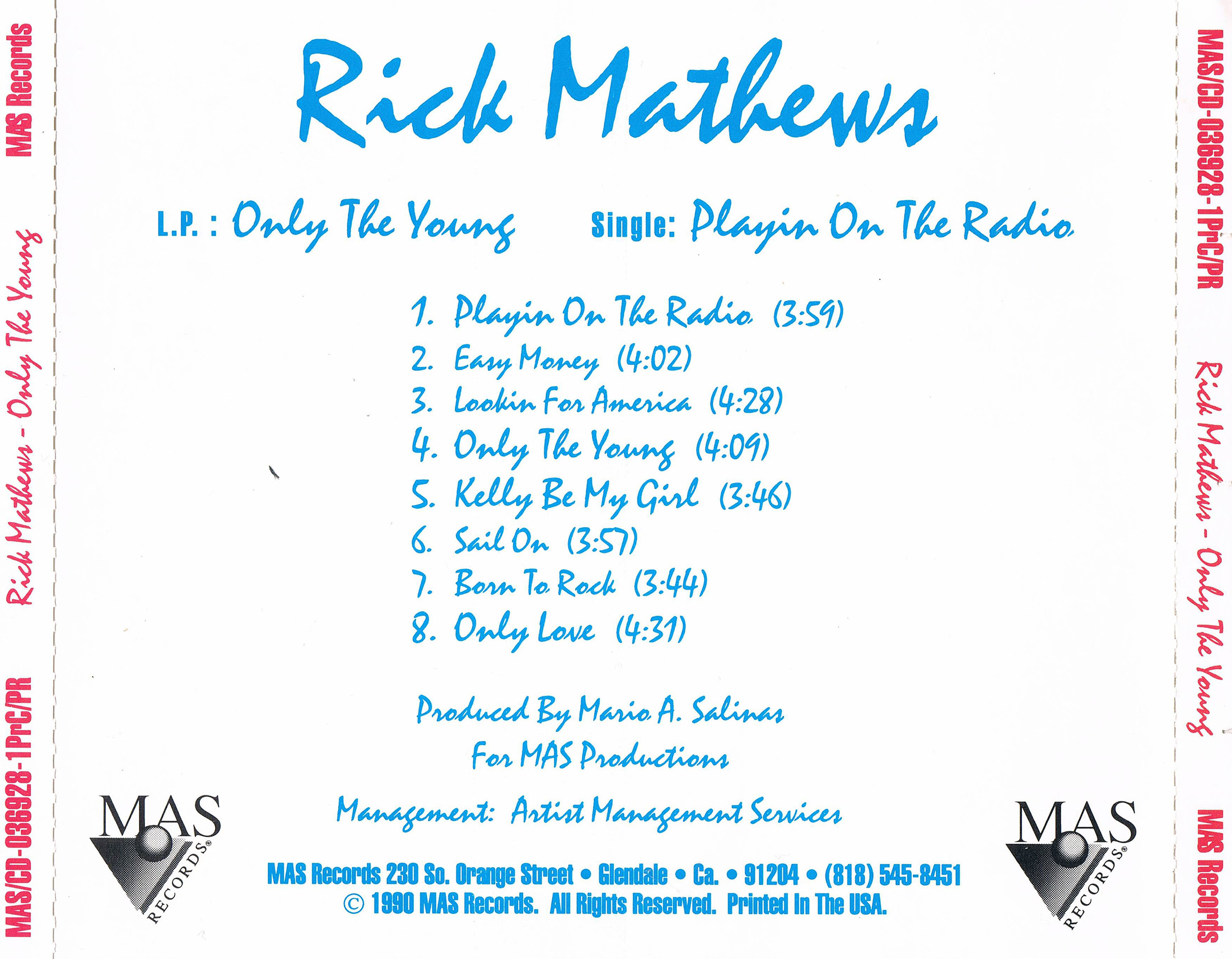 rick mathews 1990 back