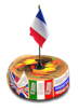 аватар турнира Дружба народов для французского языка (торт с флажком Франции) _201213 ©GenuineLera, 2020