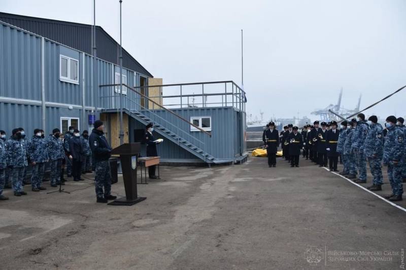 Церемония открытия школы боевых пловцов в Одессе