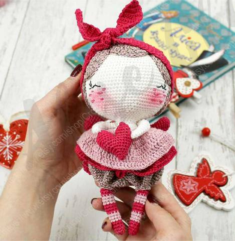 Ангел Валентинка от CrochetConfetti Shop. 6.02.21 33131022_m