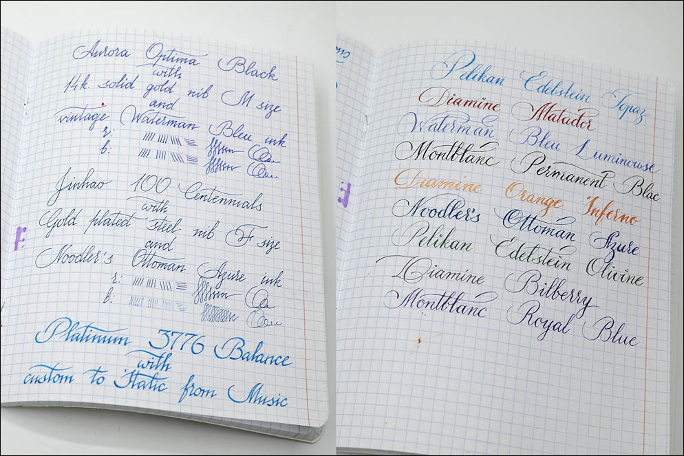 Podillya fountain pens and inks test. Lenskiy.org