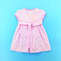 Платье ситец единороги с фонариком спинки