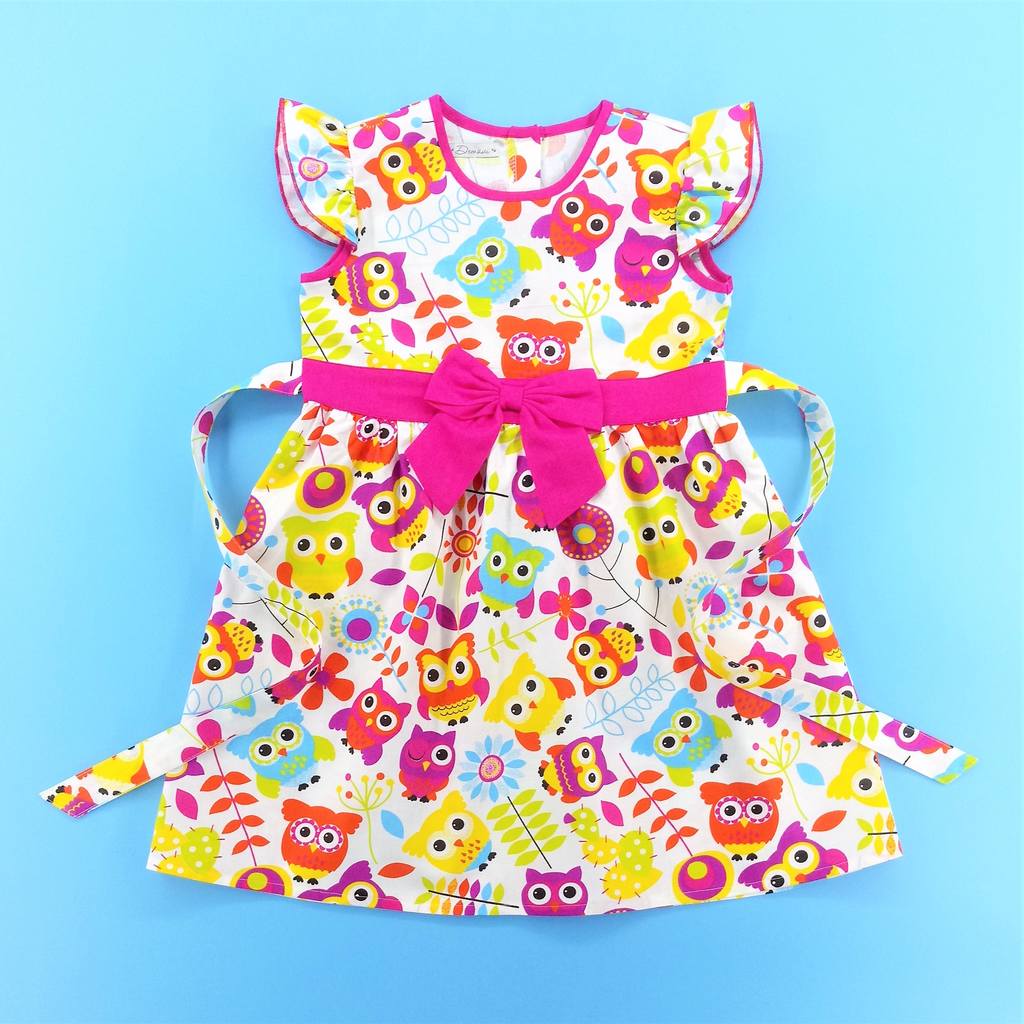 Платье бязь совы осн