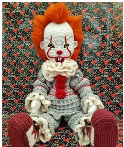 Страшный клоун от The Crochet Crazy. 03.04.-30.05.21 33687686_m