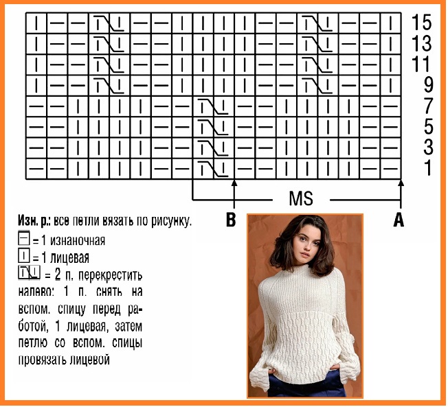 Белый свитер с шишечками 3-3