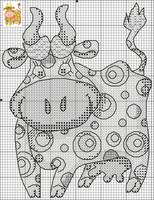 Зверюшки в горошек Коровы 120-2