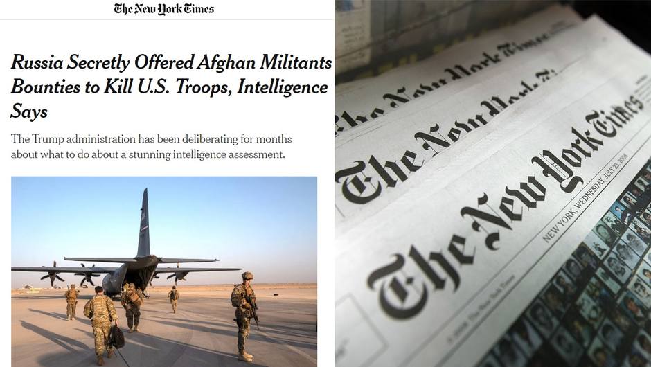 Публикация NYT с обвинениями в адрес России якобы спонсирующей Талибан