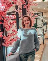 Джемпер платочной вязкой 1-6