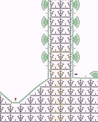 Платье крючком в решеточку 1-4