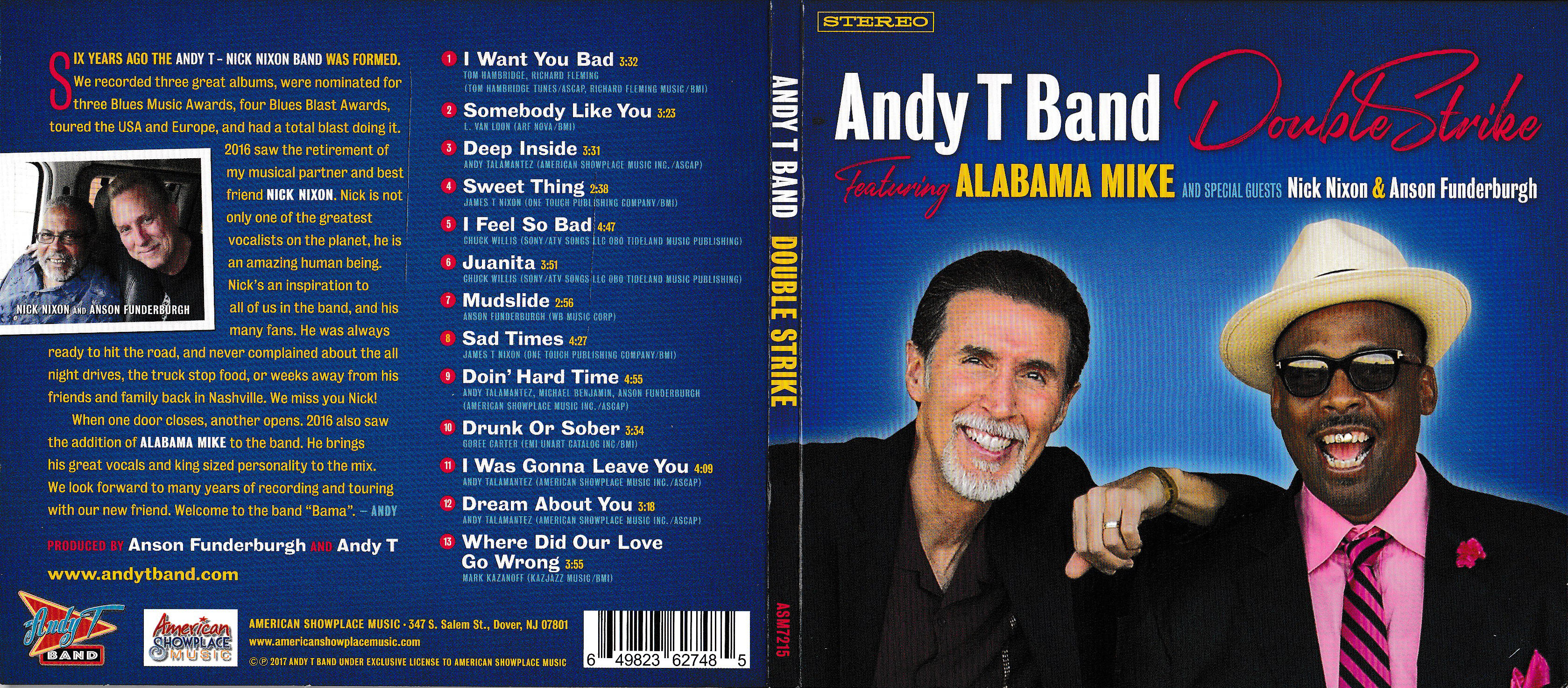 Andy T Band Featuring Alabama Mike - Double Strike - Front