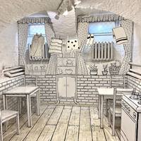 черно-белое уютное кафе в спб8