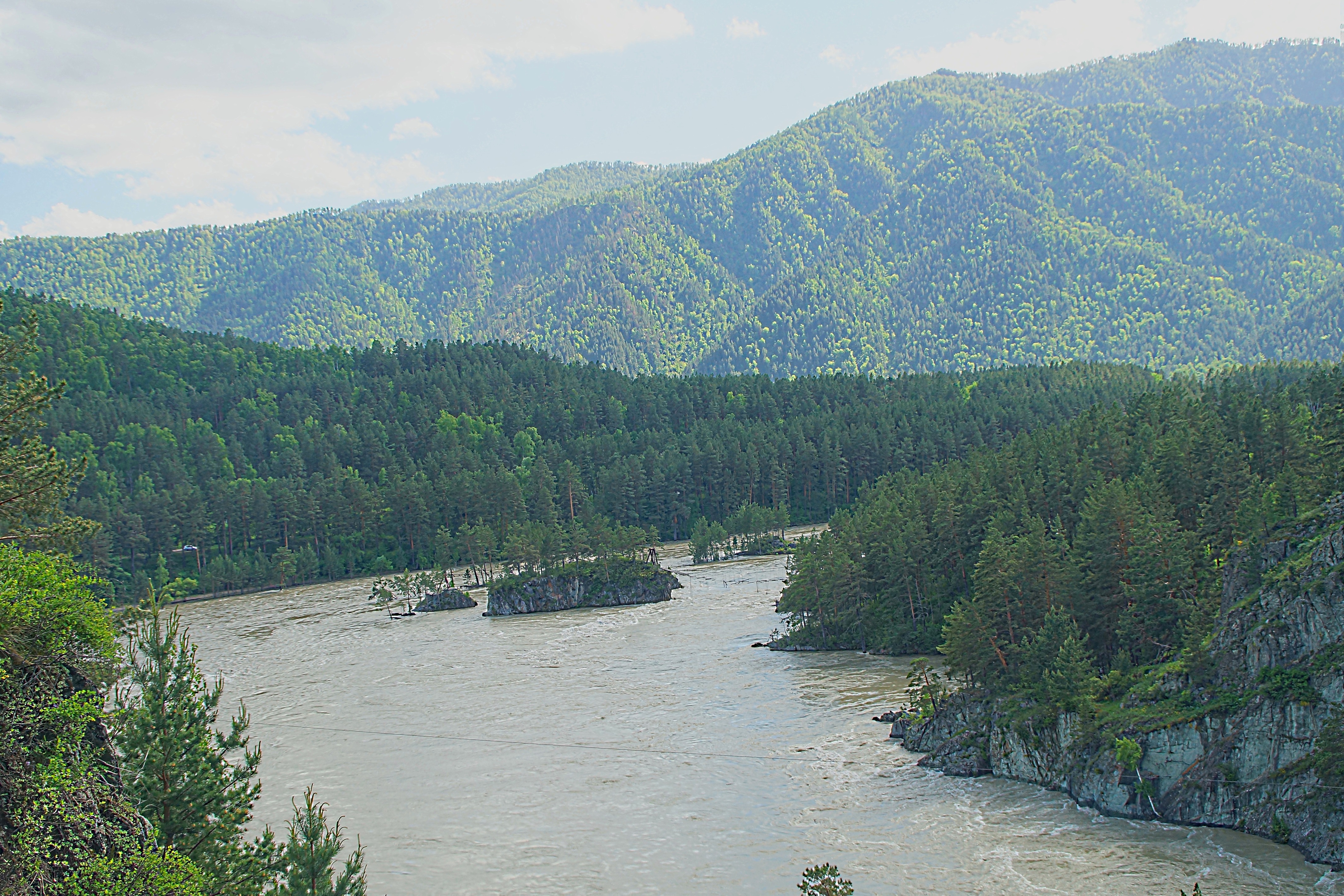 Река Катунь - главная река Горного Алтая. Фото Морошкина В.В. Алт-15