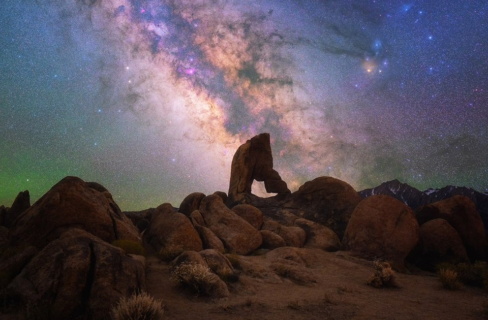 12Ночи в пустыне, Питер Зелинка. Снимок сделан в районе Алабама Хиллс, Калифорния, США